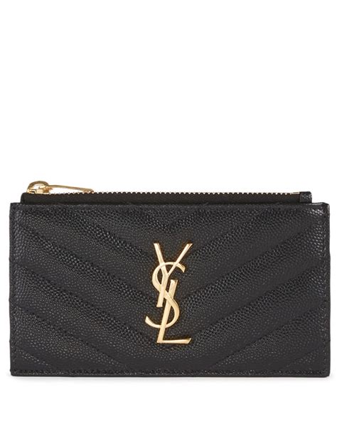 ysl cardholder canada|YSL card holder with zipper.